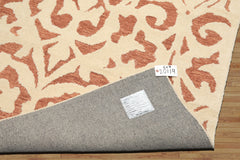 5x8 Ivory, Brown, Color Hand Tufted Handmade Wool Transitional Oriental Rug