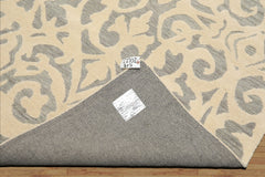 5x8 Ivory, Celadon, Color Hand Tufted Handmade Wool Transitional Oriental Rug