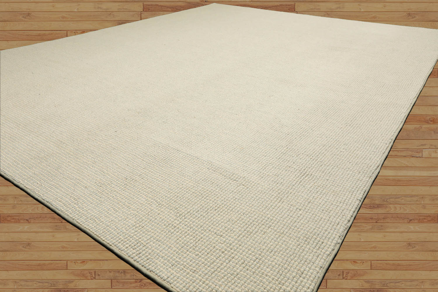 Amezcua Textured Sea Foam Area Rug LoomBloom Hand Woven Contemporary Oriental 100% New Zealand Wool Berber