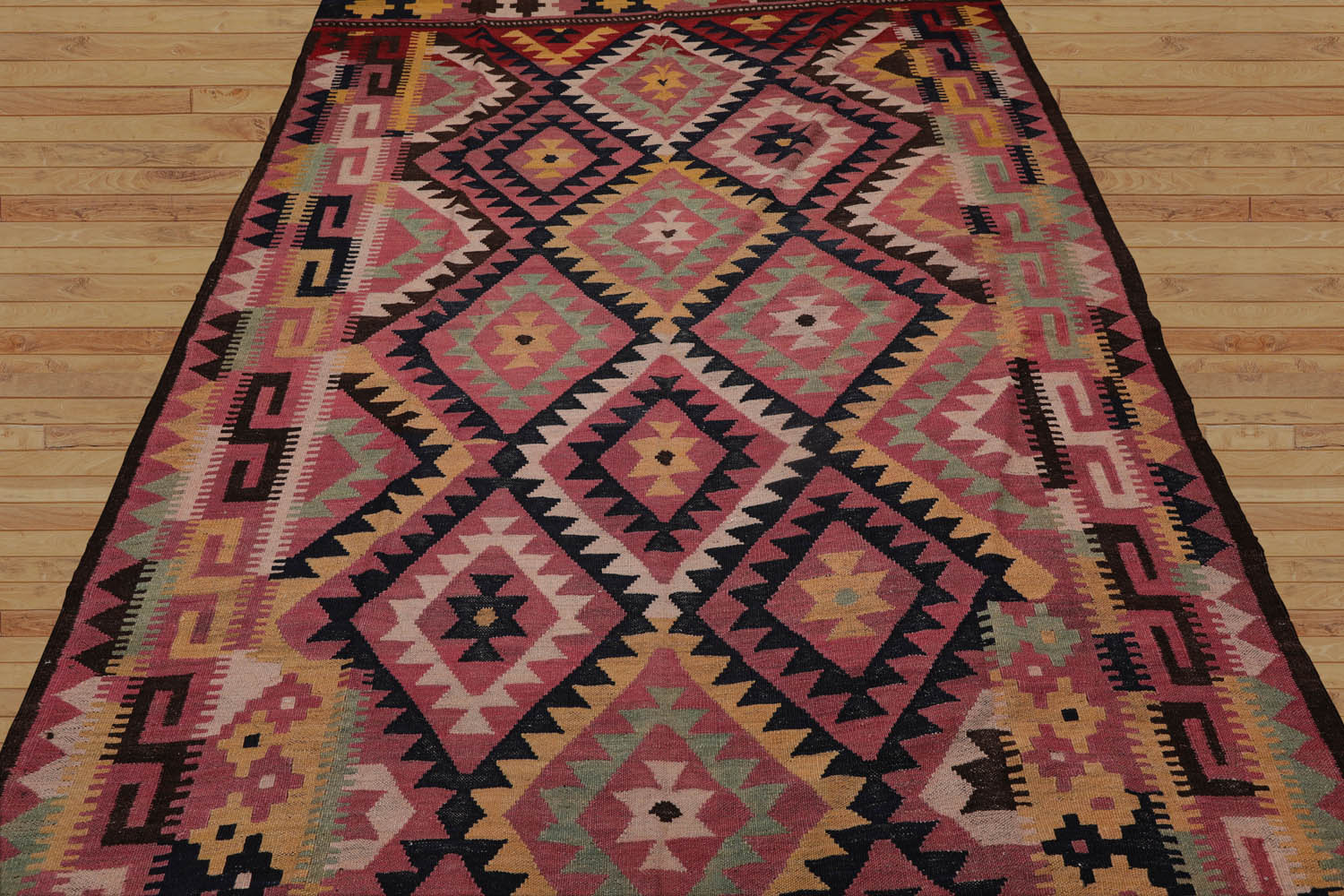 Palace Rose, Chocolate, Gold Color Hand Knotted All-Over 100% Wool Traditional-Persian/Oriental Oriental Rug