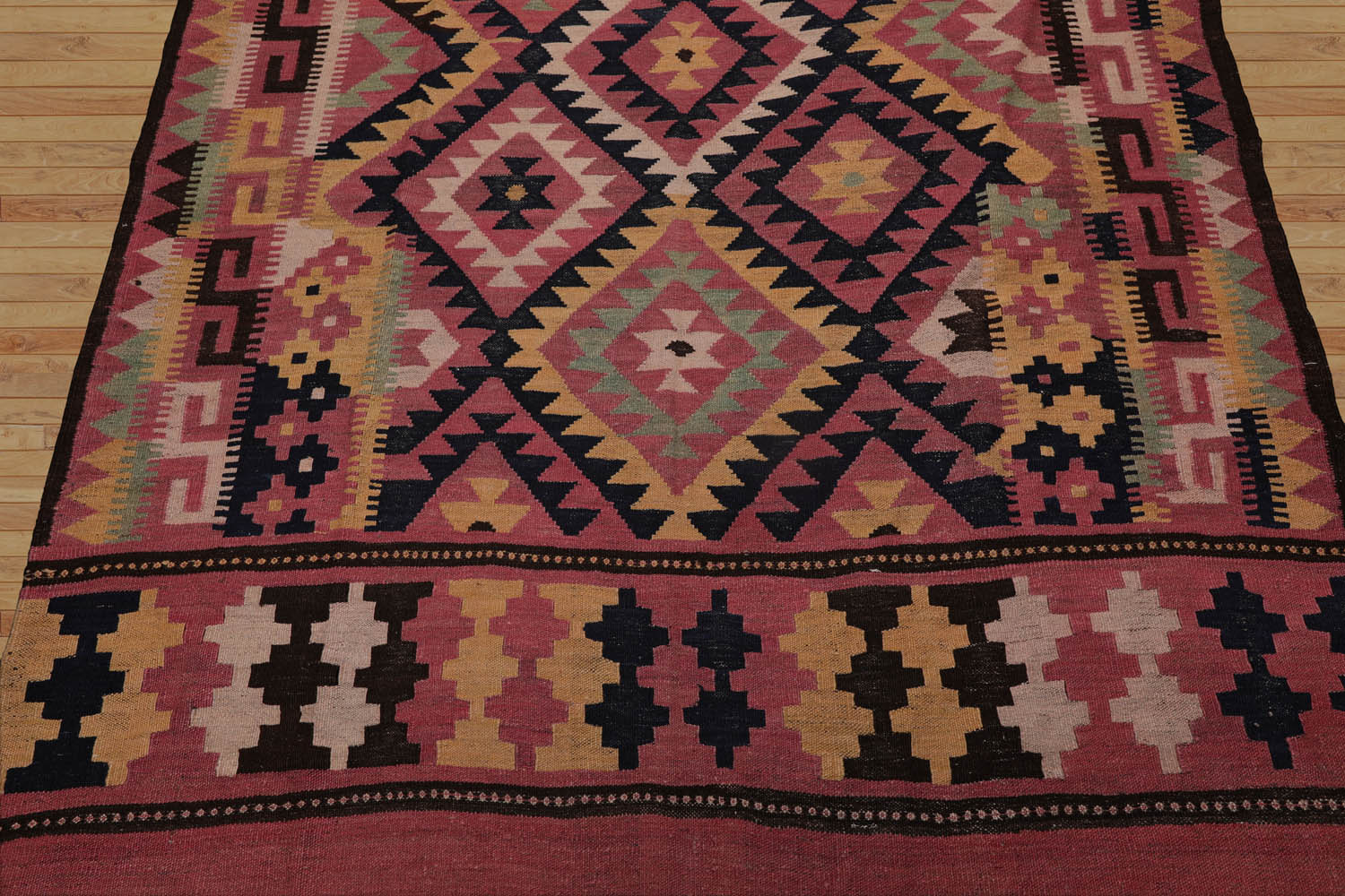 Palace Rose, Chocolate, Gold Color Hand Knotted All-Over 100% Wool Traditional-Persian/Oriental Oriental Rug