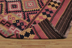 Palace Rose, Chocolate, Gold Color Hand Knotted All-Over 100% Wool Traditional-Persian/Oriental Oriental Rug