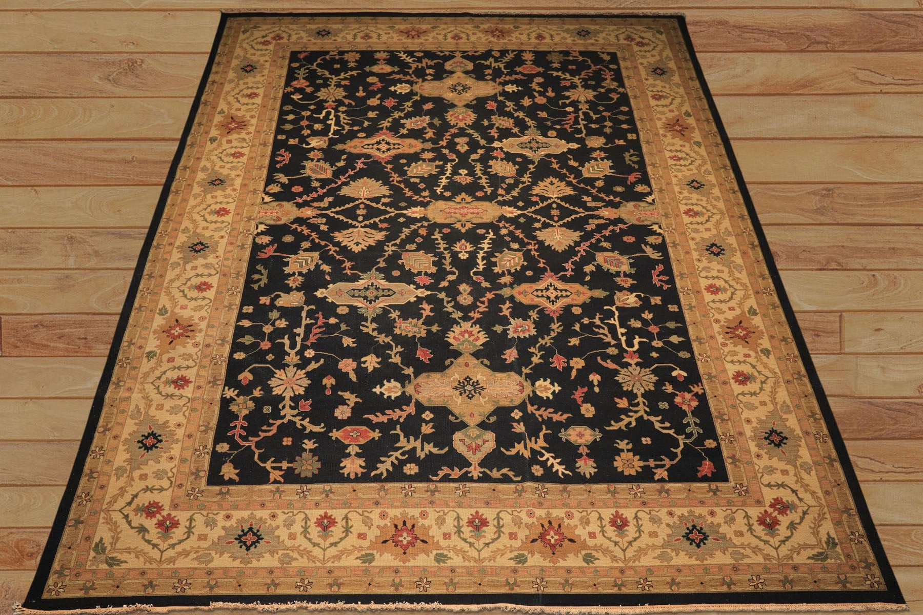 12x18 Charcoal, Beige, Sage Color Hand Knotted Soumak Wool Traditional Oriental Rug