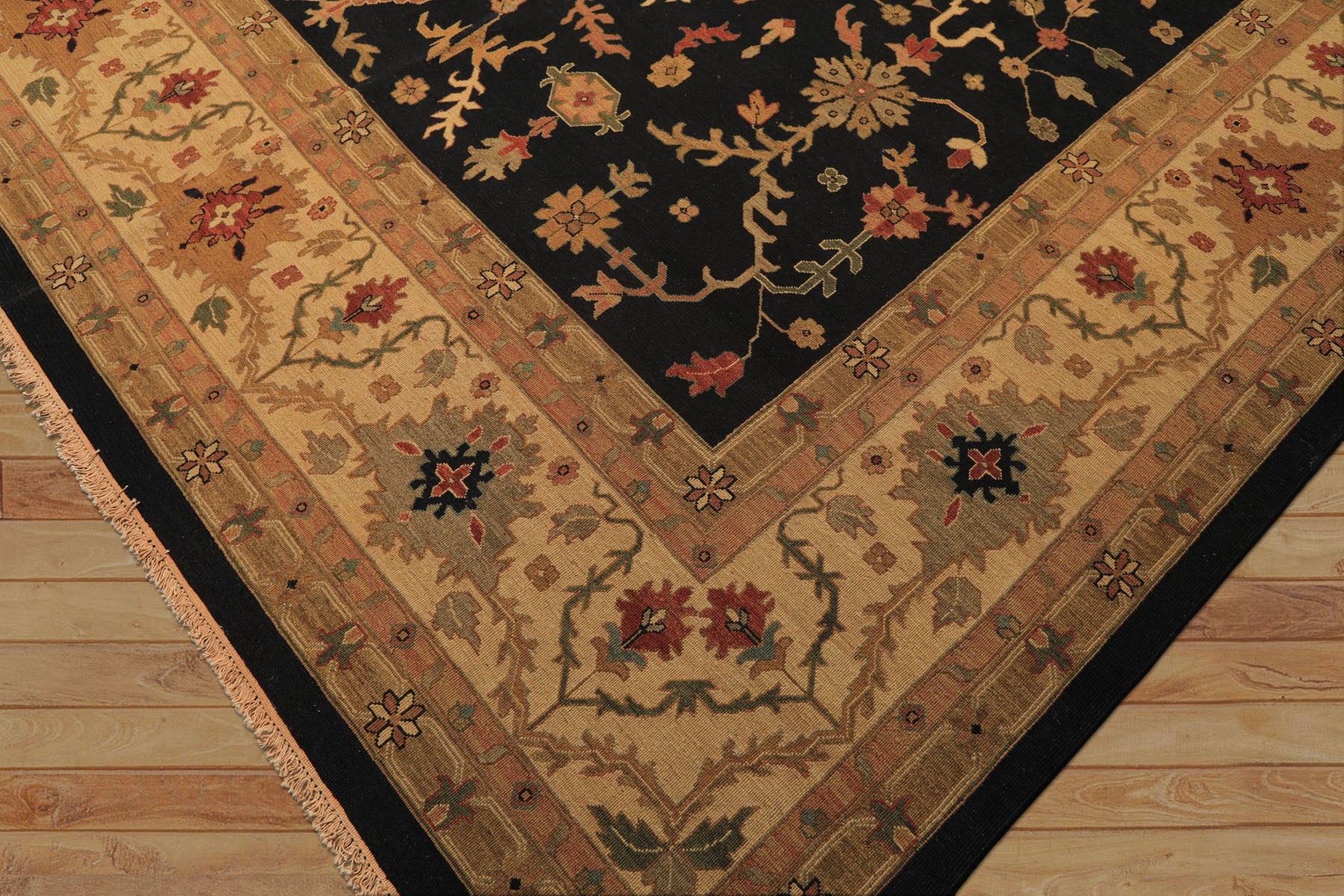 12x18 Charcoal, Beige, Sage Color Hand Knotted Soumak Wool Traditional Oriental Rug