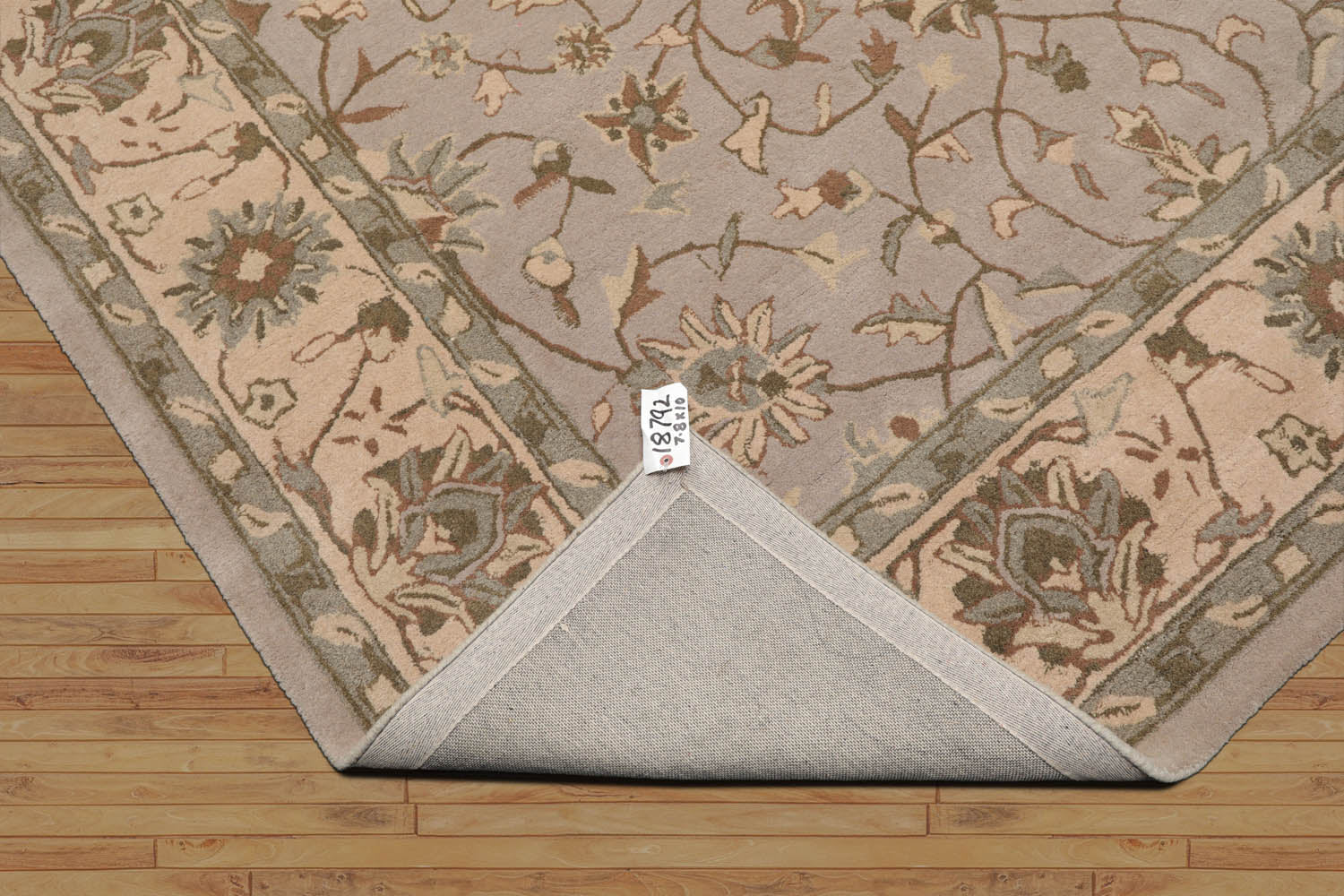 Williamstown LoomBloom Traditional Agra Taupe Wool Rug Multi Sizes Hand Tufted Oriental