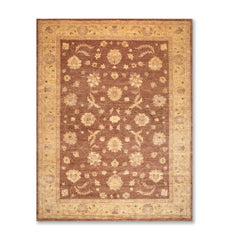 8x10 Brown, Beige, Grey Color Hand Knotted Floral 100% Wool Traditional-Persian/Oriental Oriental Rug