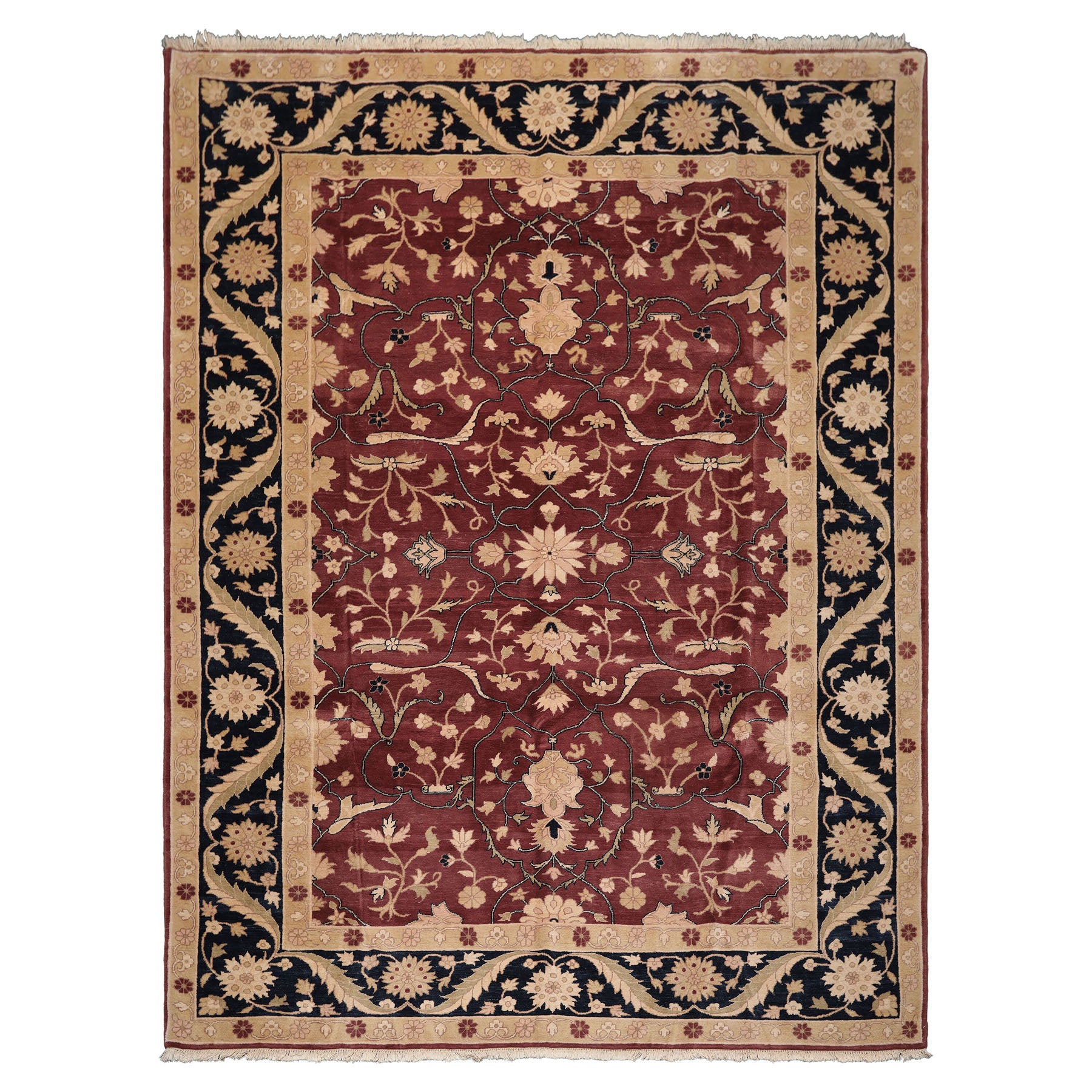 6' x 9' Hand Knotted Traditional Oriental Area Rug Reversible Red