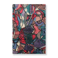 3x5 Blue, Turquoise, Purple Color Hand Knotted Pictorial 100% Wool Modern Oriental Rug