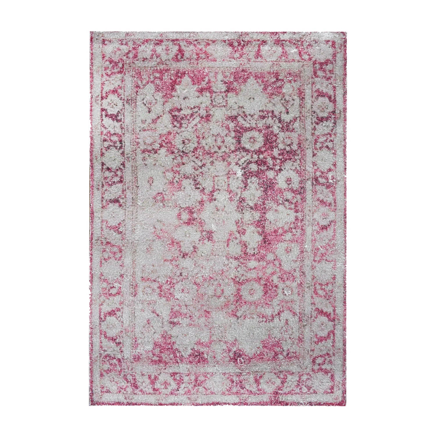 Multi Size Pale Pink Beige Color Hand Woven All-Over Polyester Contemporary Oriental Rug