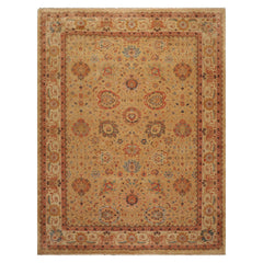 9x12 Tan, Beige, Rust Color Hand Knotted All-Over 100% Wool Traditional-Persian/Oriental Oriental Rug