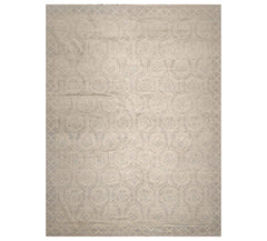10x14 Gray, Beige, Slate Color Hand Knotted All-Over 100% Wool Transitional Oriental Rug