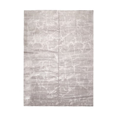 10x14 Tone on Tone Taupe, , Color Hand Knotted Tibetan Wool & Silk Modern & Contemporary Oriental Rug