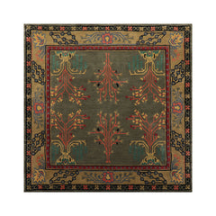 Multi Color Multi Size Hand Tufted Handmade 100% Wool Donegal Branches Arts & Crafts Oriental Area Rug