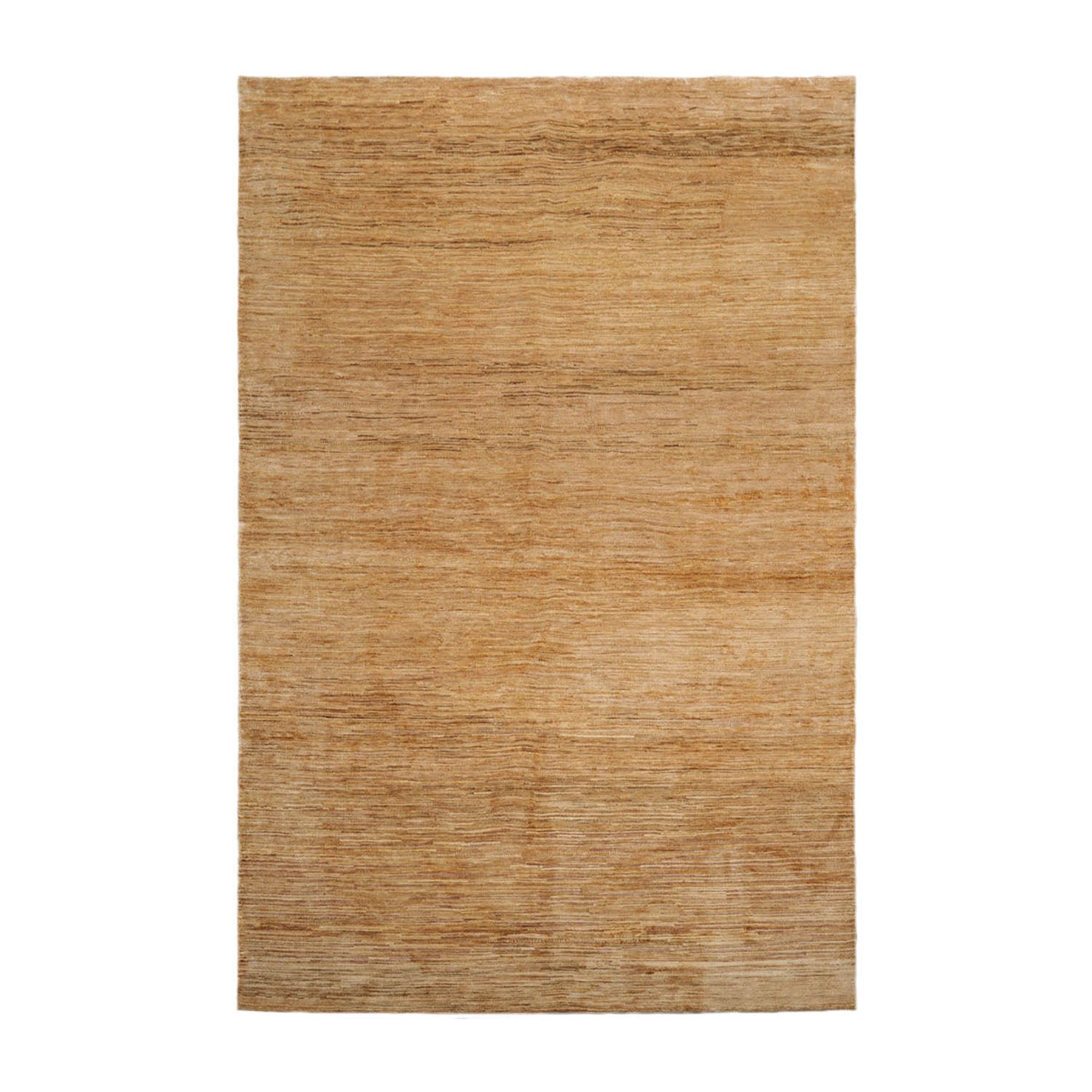 6x9 Tone on tone Gold, , Color Hand Knotted All-Over 100% Wool Modern Oriental Rug