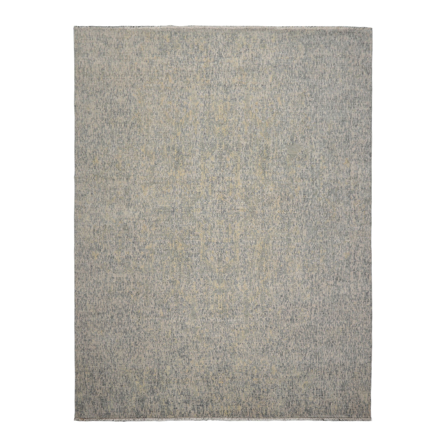 9x12 Gray, Slate, Multi Color Hand Knotted Sherpa 100% Wool Modern & Contemporary Oriental Rug