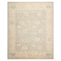 8x10 Celadon, Beige, Tan Color Hand Knotted Afghan Oushak Wool Traditional Oriental Rug
