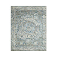 Multi Size Gray, Beige Hand Knotted 100% Wool Indo Oushak Traditional Oriental Area Rug