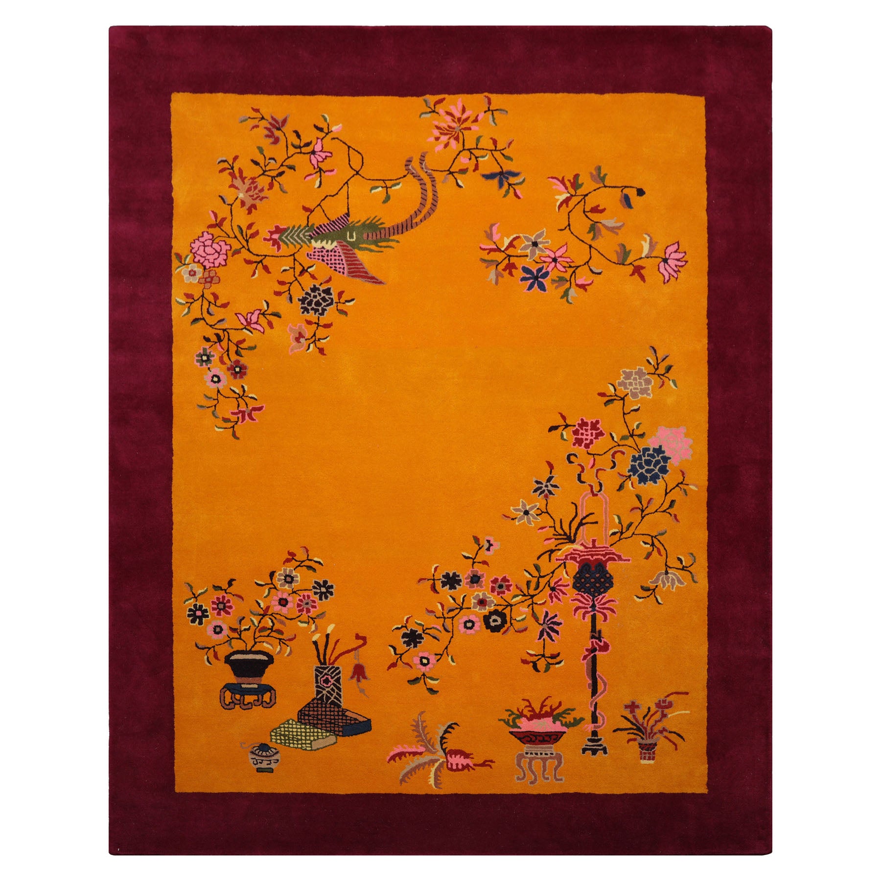 Multi Size Multi Color Chinese Art Deco New Zealand Wool Hand Tufted Oriental Area Rug