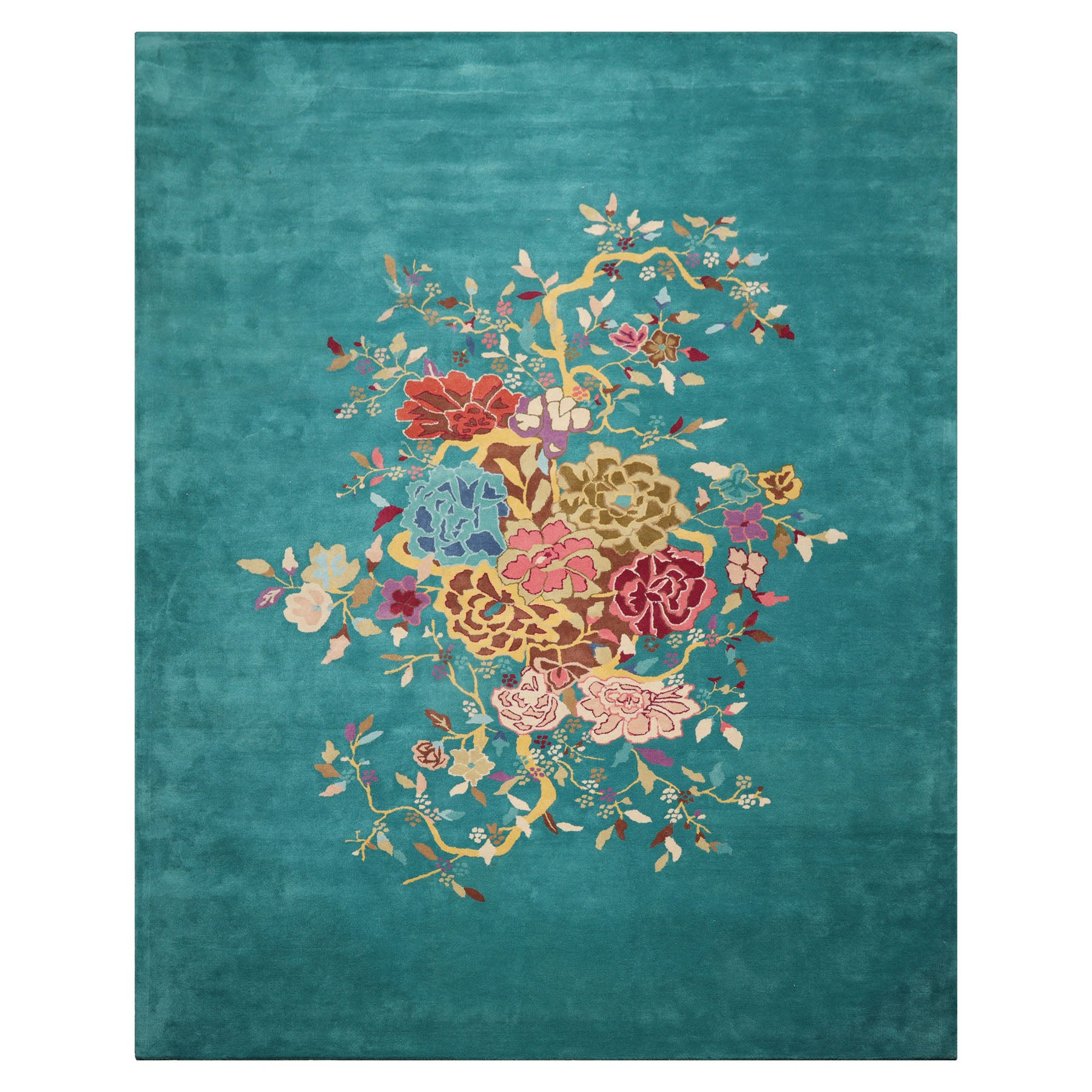 Multi Size Multi Color Chinese Art Deco New Zealand Wool Hand Tufted Oriental Area Rug