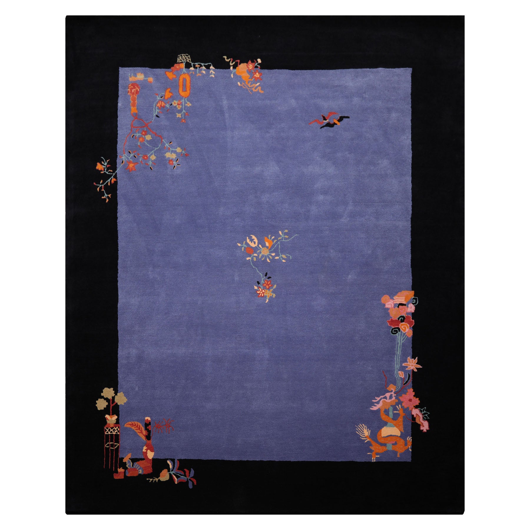 Multi Size Multi Color Chinese Art Deco New Zealand Wool Hand Tufted Oriental Area Rug