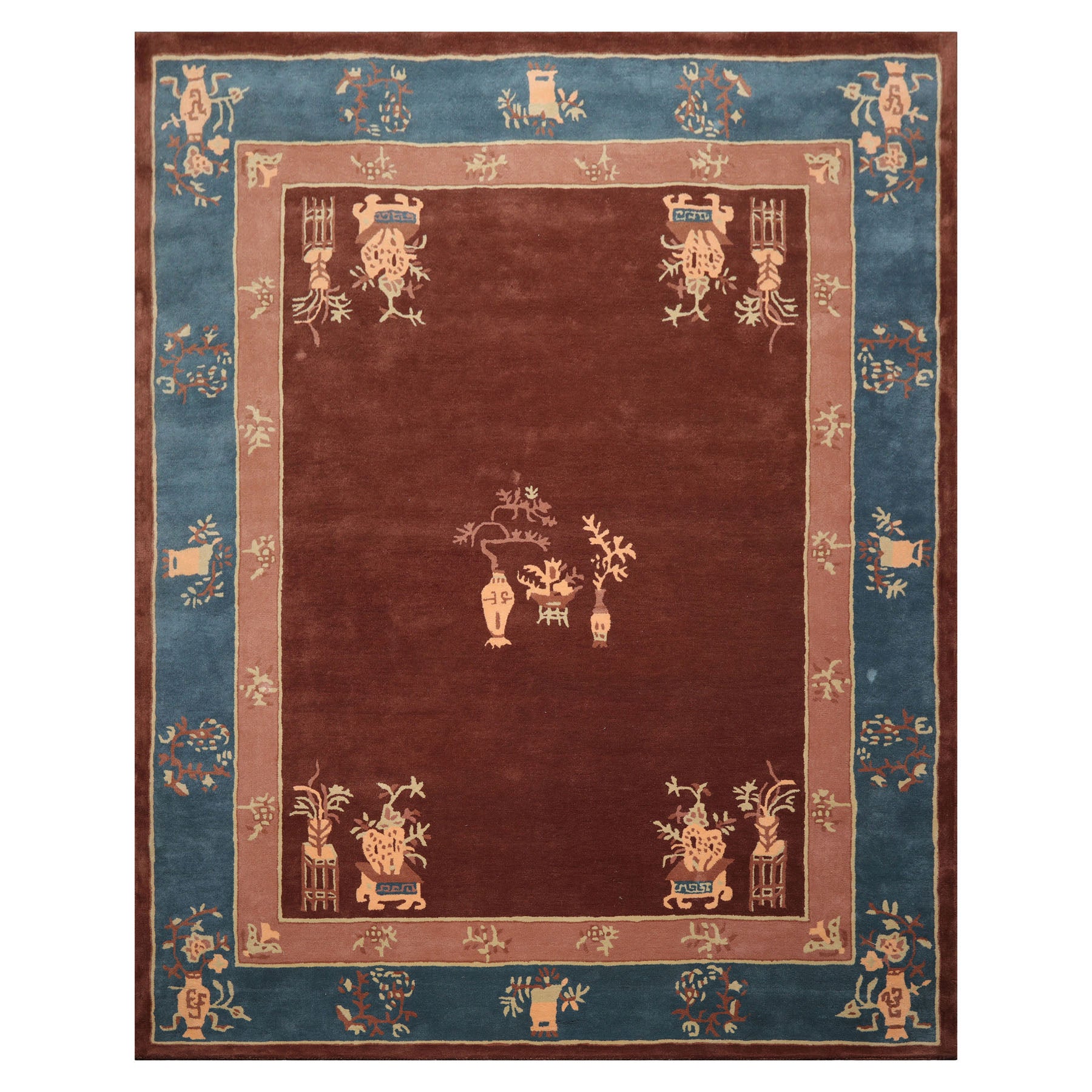 Multi Size Multi Color Chinese Art Deco New Zealand Wool Hand Tufted Oriental Area Rug