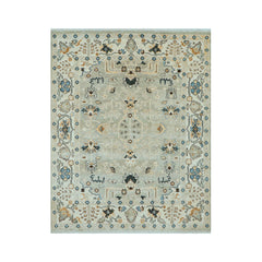 Danberry LoomBloom 8x10 Oriental Area Rug in Mint Traditional Oushak Wool Hand Knotted