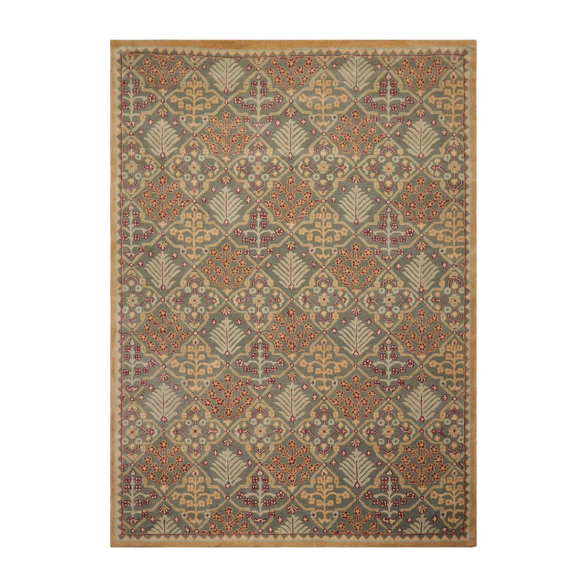 Multi Sizes LoomBloom Celadon Traditional 100% Wool Area Oriental Area Rug Hand Tufted