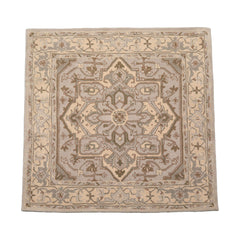 Lucaas Multi Size Traditional Geometric Gray Wool LoomBloom Hand Tufted Oriental Style Rug