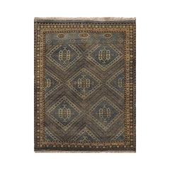 Leshanda LoomBloom Blue 3'11''x6'0" Hand Knotted Traditional Oushak Wool Oriental Area Rug