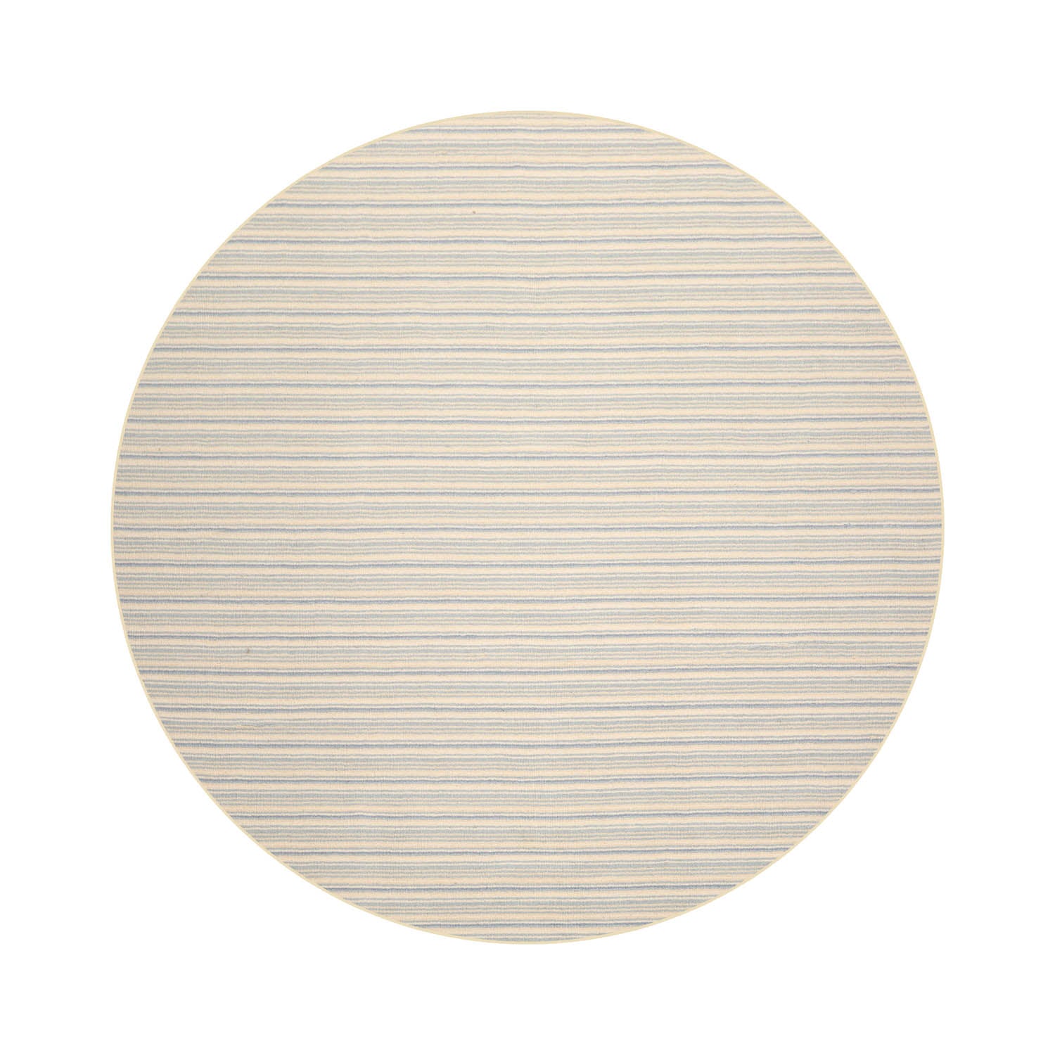 Verduzco Striped Ivory Area Rug LoomBloom Hand Woven Contemporary 100% New Zealand Wool Oriental