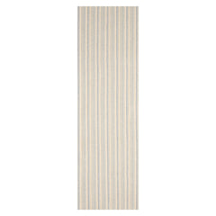 Verduzco Striped Ivory Area Rug LoomBloom Hand Woven Contemporary 100% New Zealand Wool Oriental