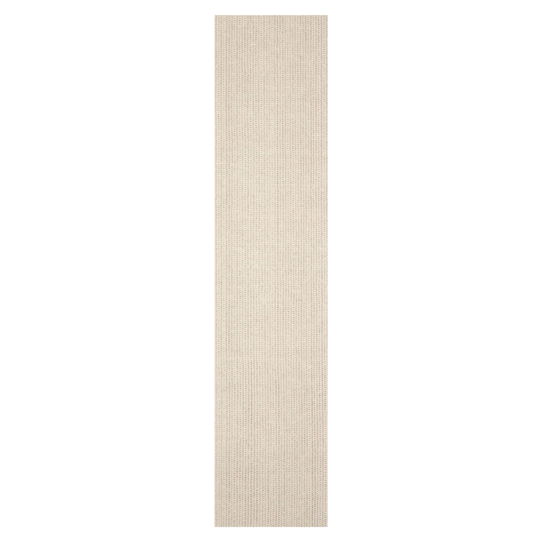 Feyza Hand Tufted Beige New Zealand Wool Textured Ribbed Rug in Multi Sizes by LoomBloom