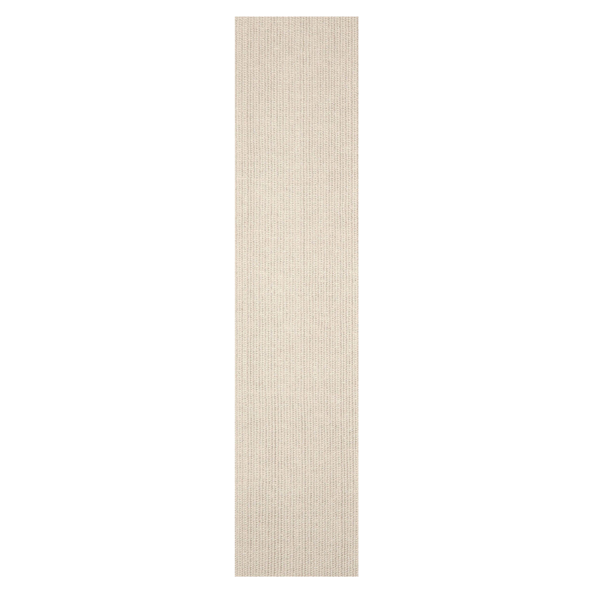 Hand Tufted Beige New Zealand Wool Textured Ribbed Rug in Multi Sizes by LoomBloom