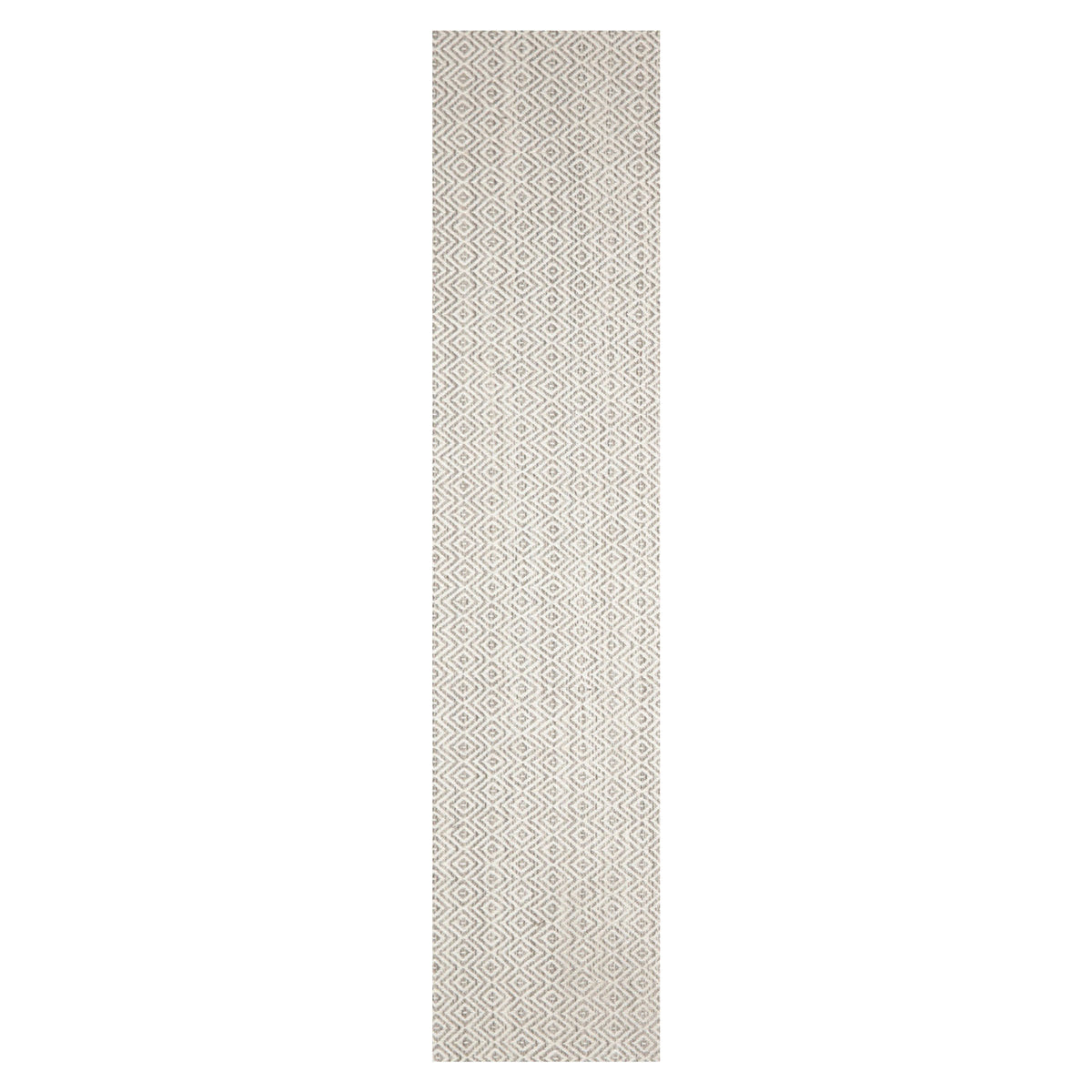 Hand-Woven Ivory New Zealand Wool Geometric Flatweave Rug in Multi Sizes by LoomBloom