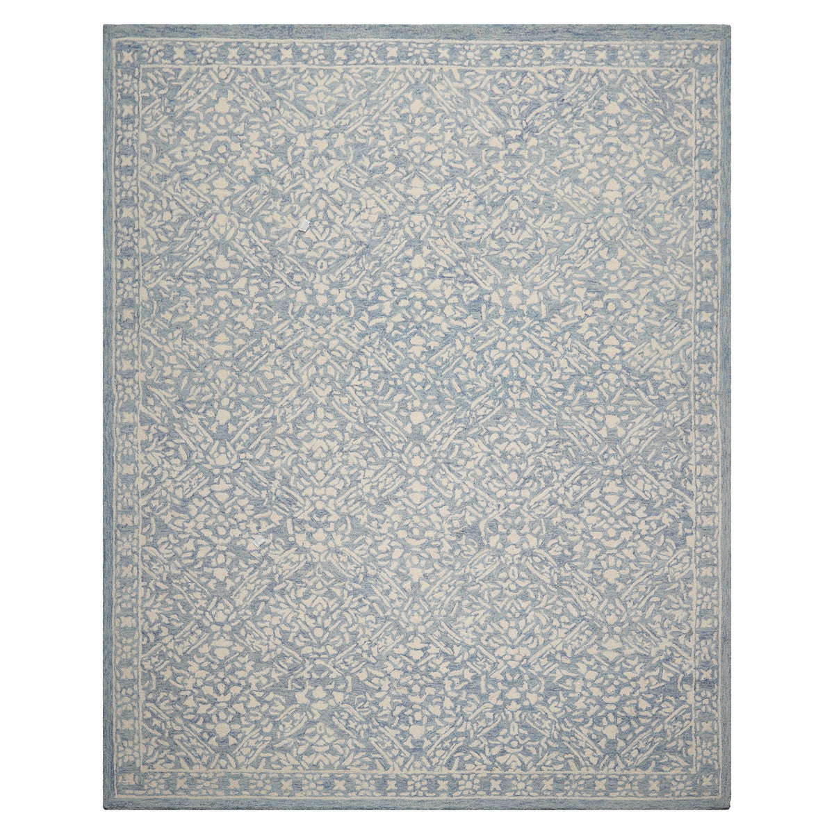 LoomBloom Multi Size Hand Hooked Wool Blue Transitional All-Over Oriental Area Rug