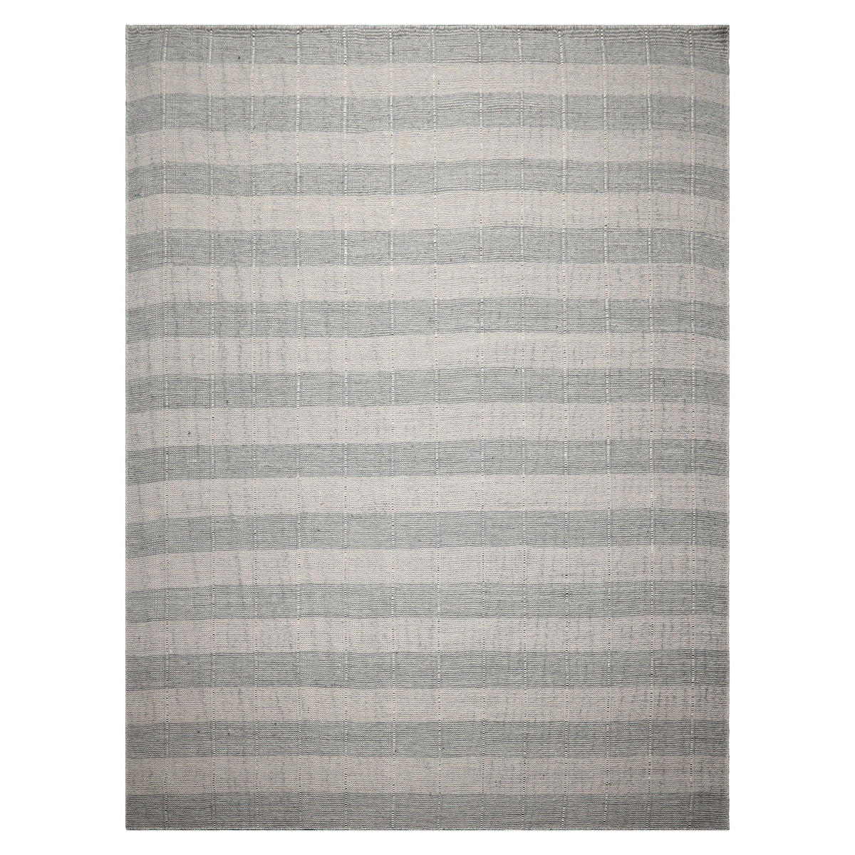 10x14 Gray Slate Ivory Color Hand Woven Flatweave Wool Modern Oriental Rug