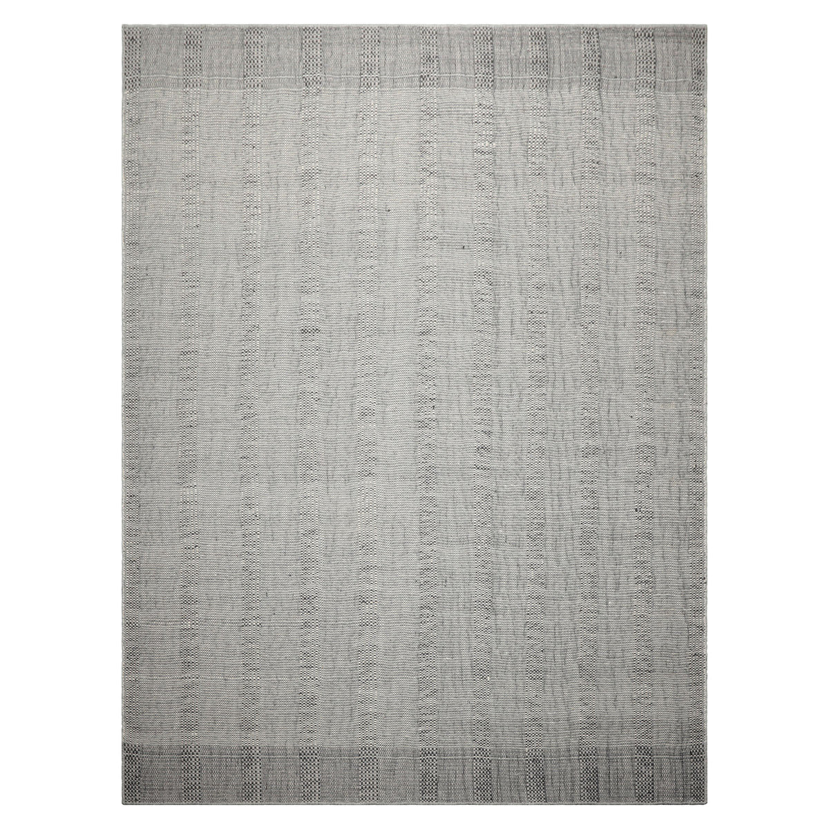 10x14 Celadon Ivory Gray Color Hand Woven Flatweave Wool Modern Oriental Rug