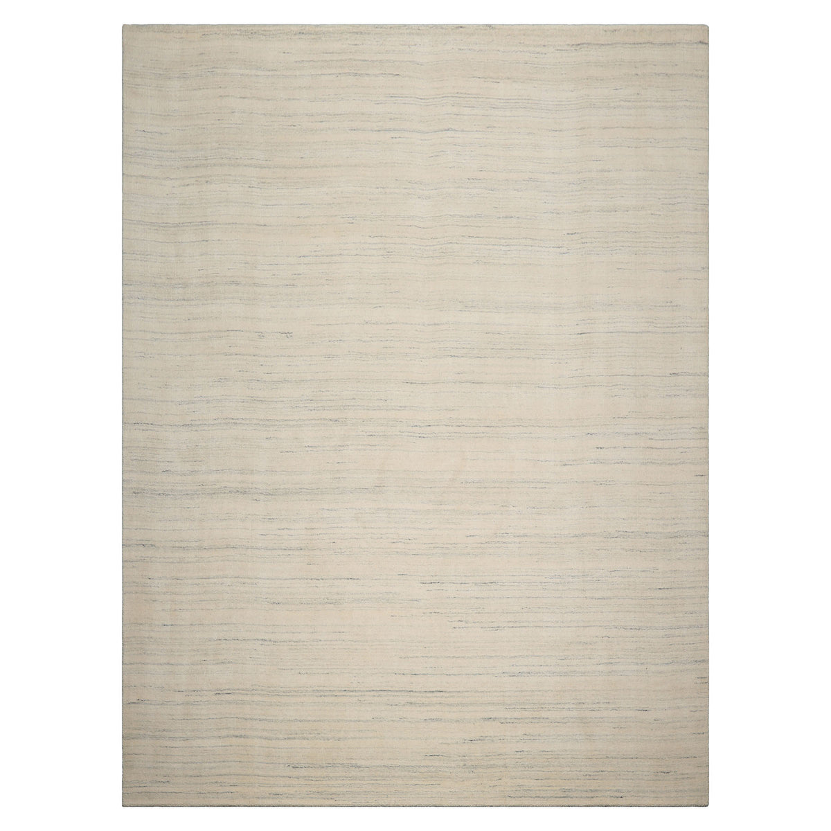 LoomBloom Multi Size Ivory Wool Contemporary Abstract Hand Loomed Oriental Rug