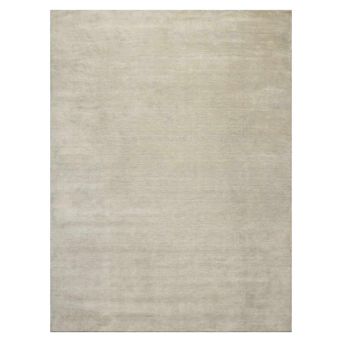 LoomBloom Multi Size Gray Wool Modern Hand Loomed Solid Oriental Rug