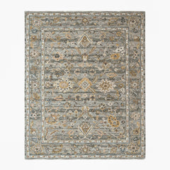 loomBloom Slate Multi Size Hand Tufted Wool Floral Modern & Contemporary Oriental Area Rug
