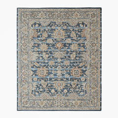 loomBloom Blue Multi Size Hand Tufted Wool Floral Modern & Contemporary Oriental Area Rug