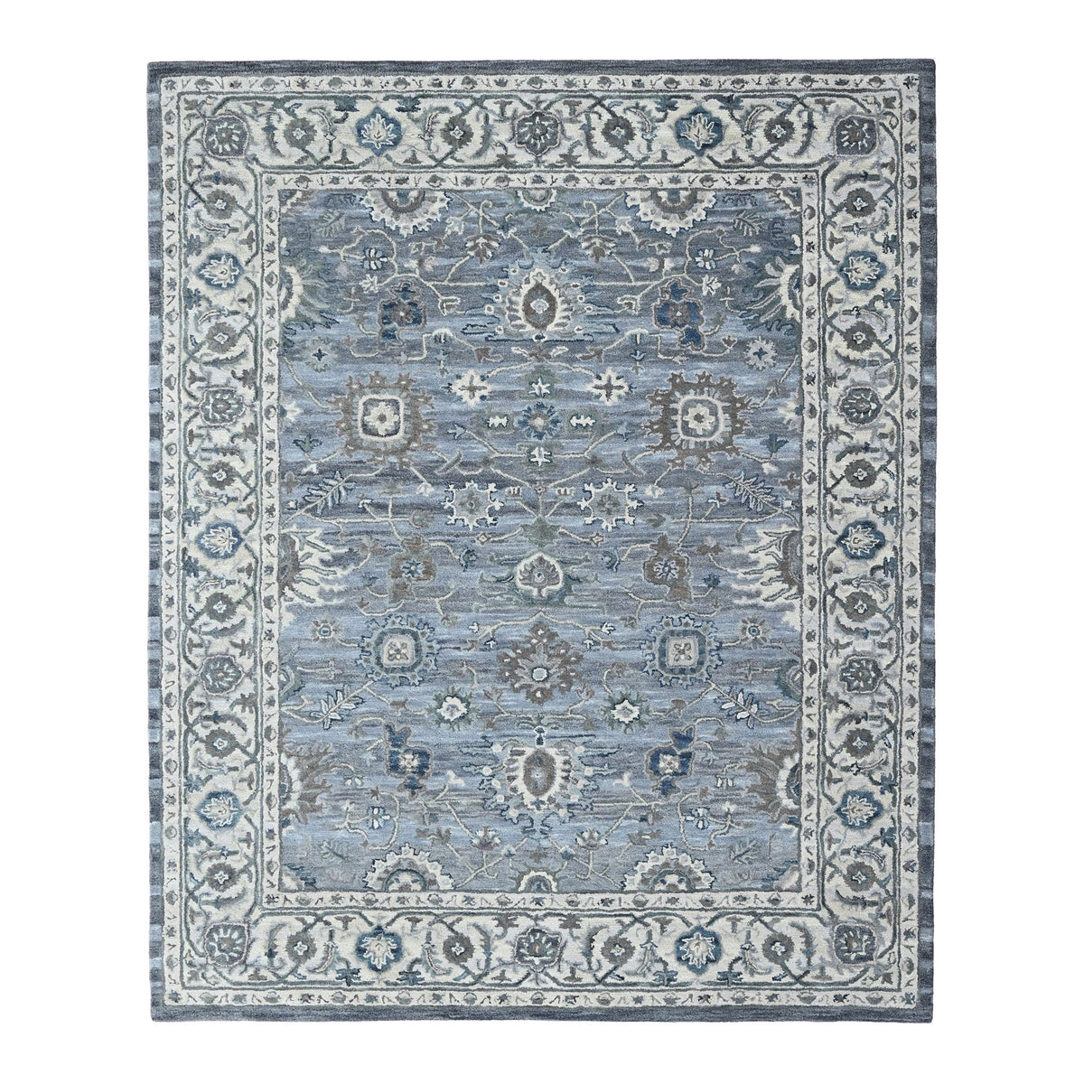 Multi Size Light Blue Gray Beige Color Hand Tufted Handmade Wool Modern & Contemporary Oriental Rug