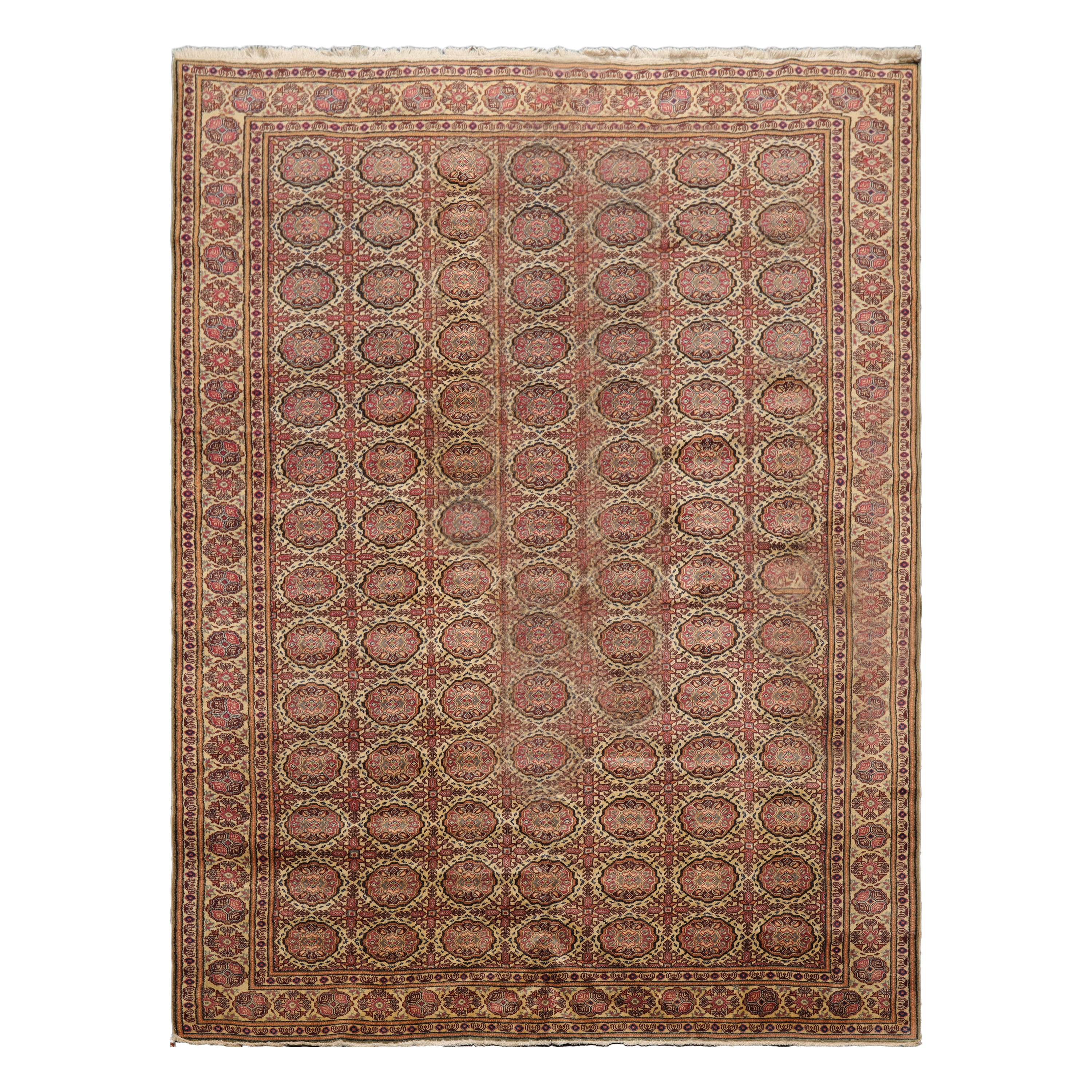 LoomBloom 6'5"x9'7" Beige Hand-Knotted Wool Keysari Rug Traditional Oriental Area Rug