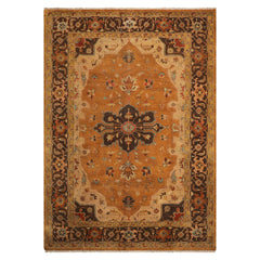 LoomBloom 9'7''x13'7" Caramel Hand Knotted Wool Traditional Serapi Rug