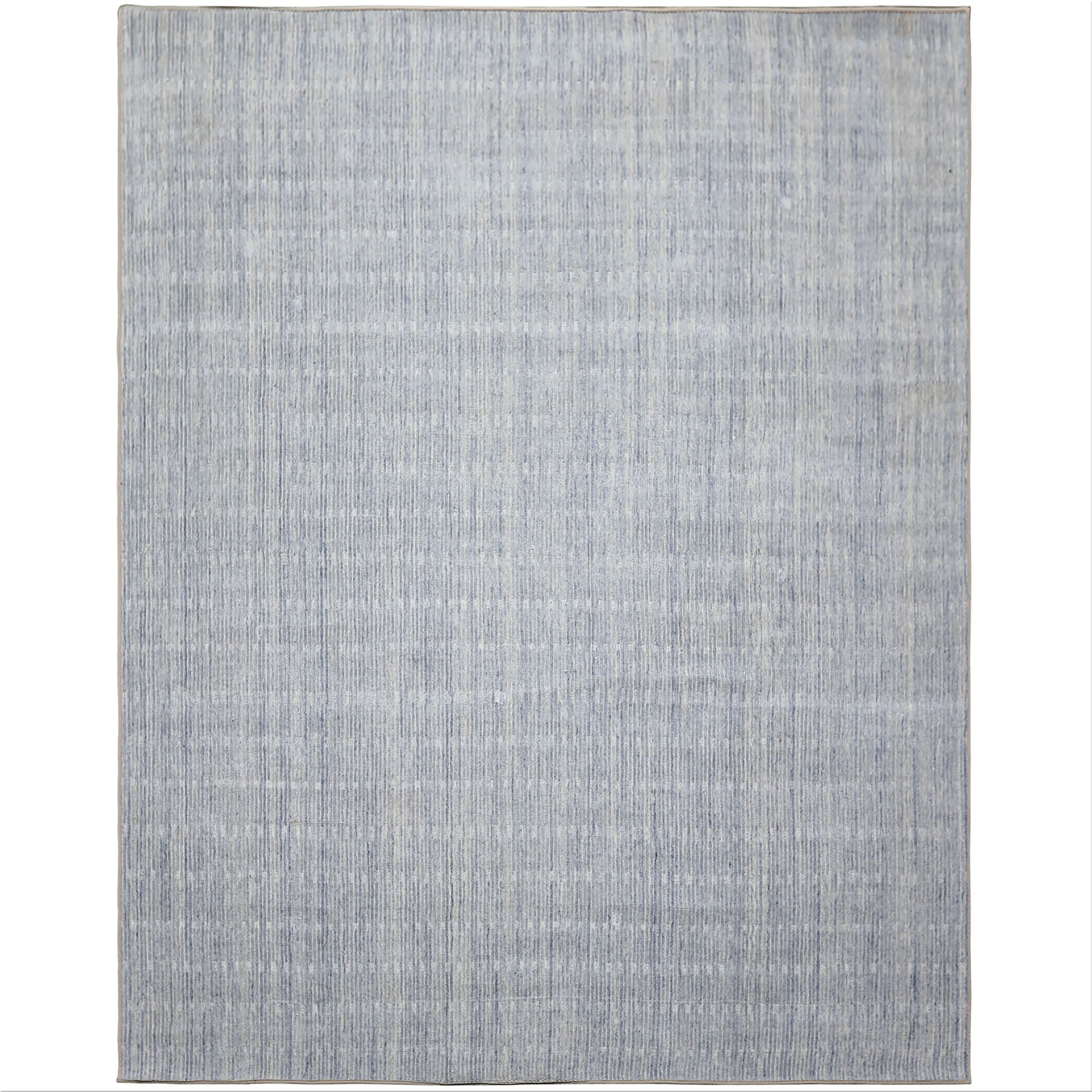 Multi Size Slate Blue Color Hand Loomed  Wool Contemporary Oriental Rug