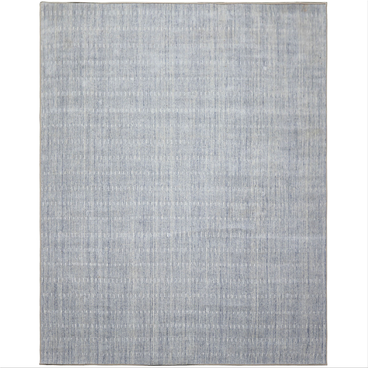 Multi Size Slate Blue Color Hand Loomed  Wool Contemporary Oriental Rug