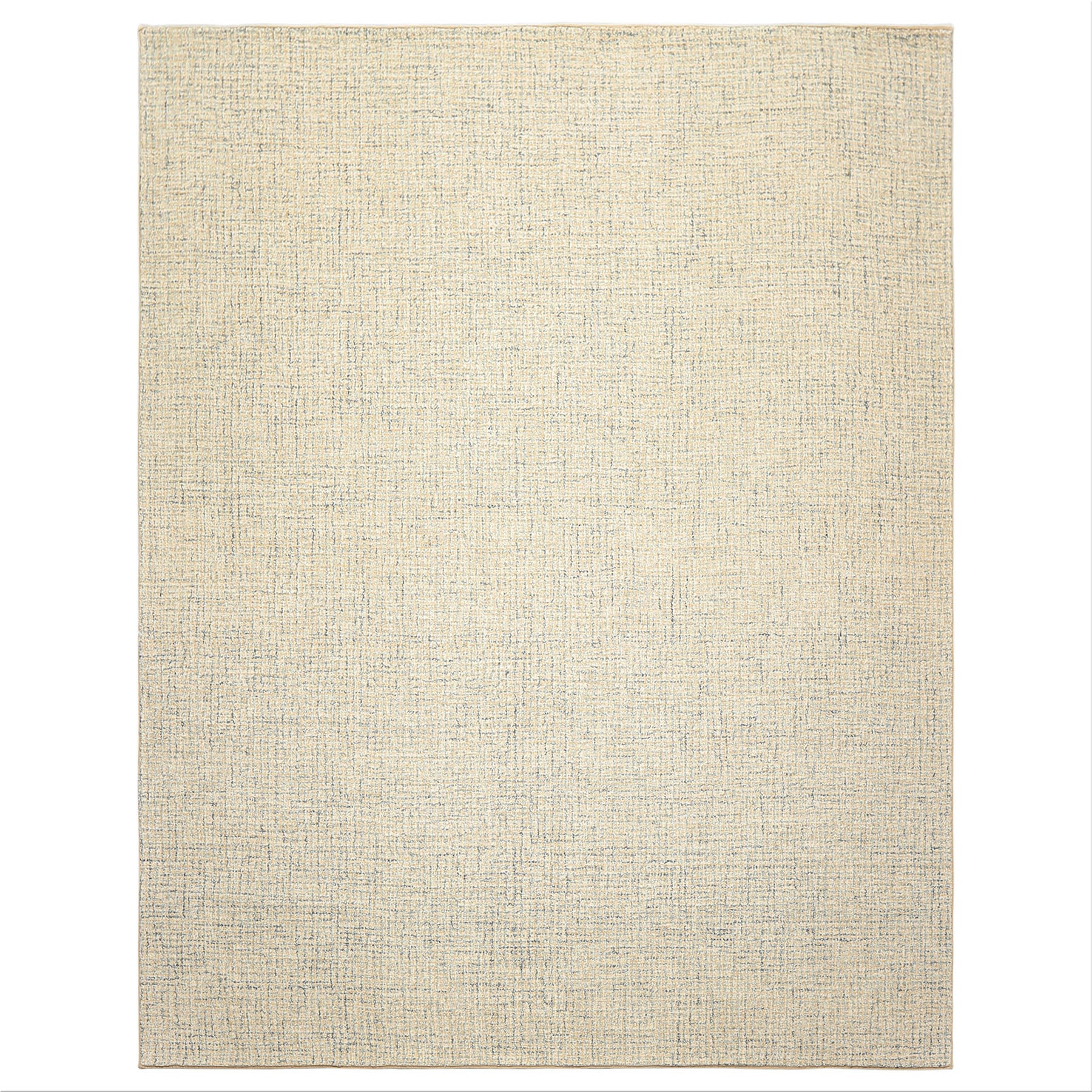 Multi Size Ivory Beige Blue Color Hand Loomed  Wool Contemporary Oriental Rug