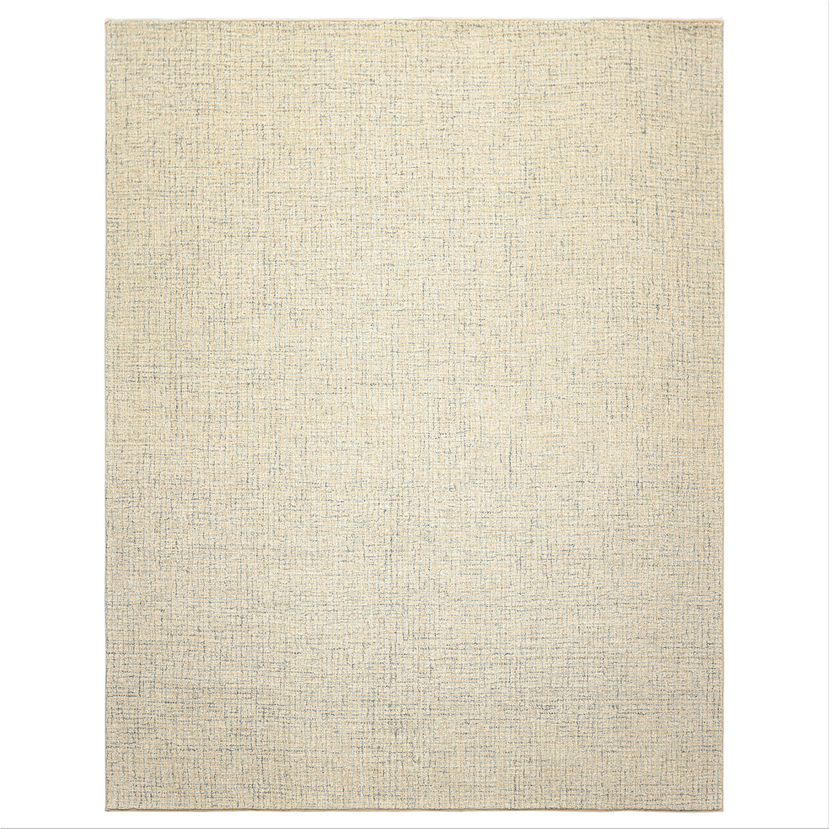 Multi Size Ivory Beige Blue Color Hand Loomed  Wool Contemporary Oriental Rug