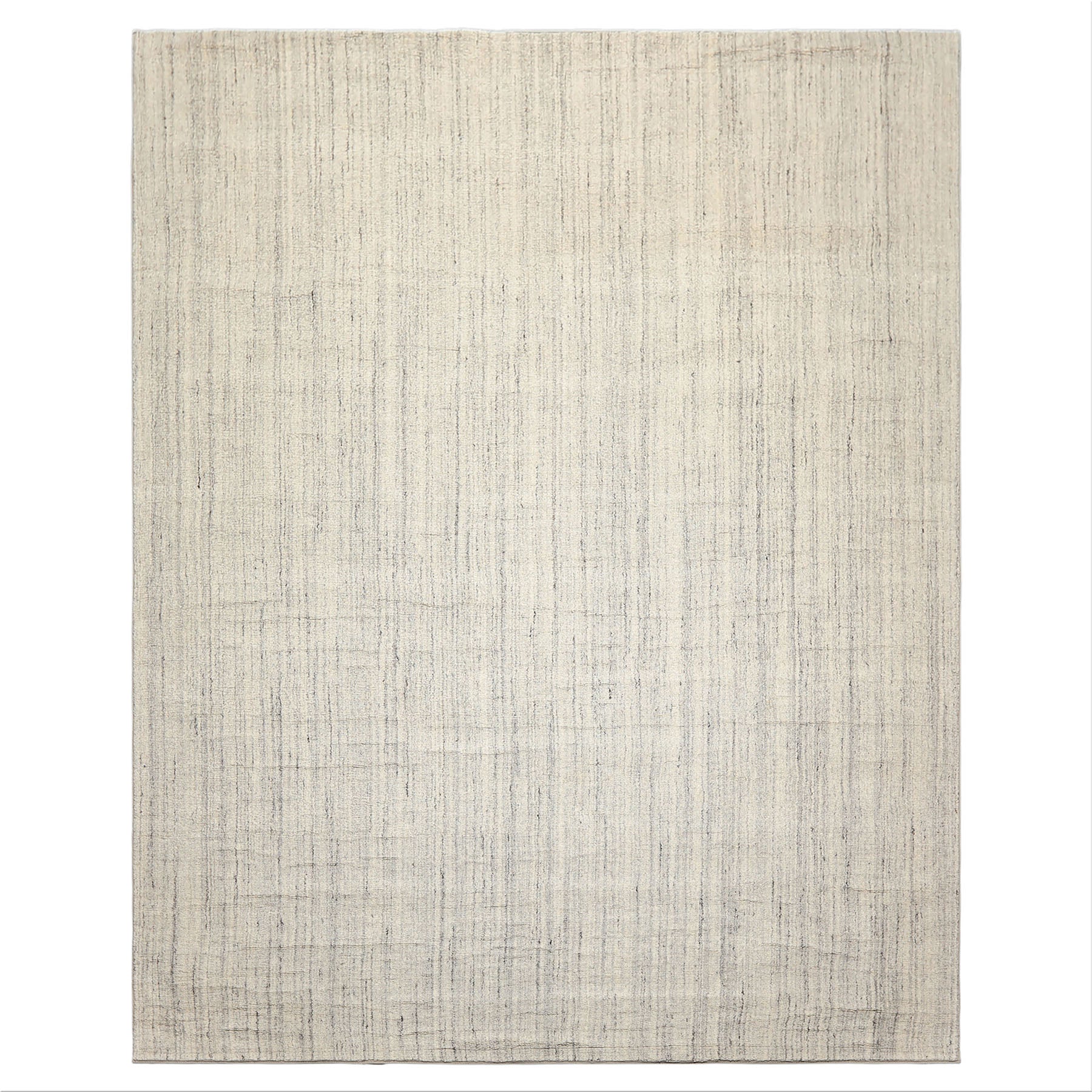 Multi Size Ivory Gray Color Hand Loomed  Wool Contemporary Oriental Rug