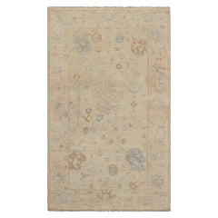 3x5 Beige, Sage, Gray Color Hand Knotted Turkish Wool Arts & Crafts/Mission Oriental Rug